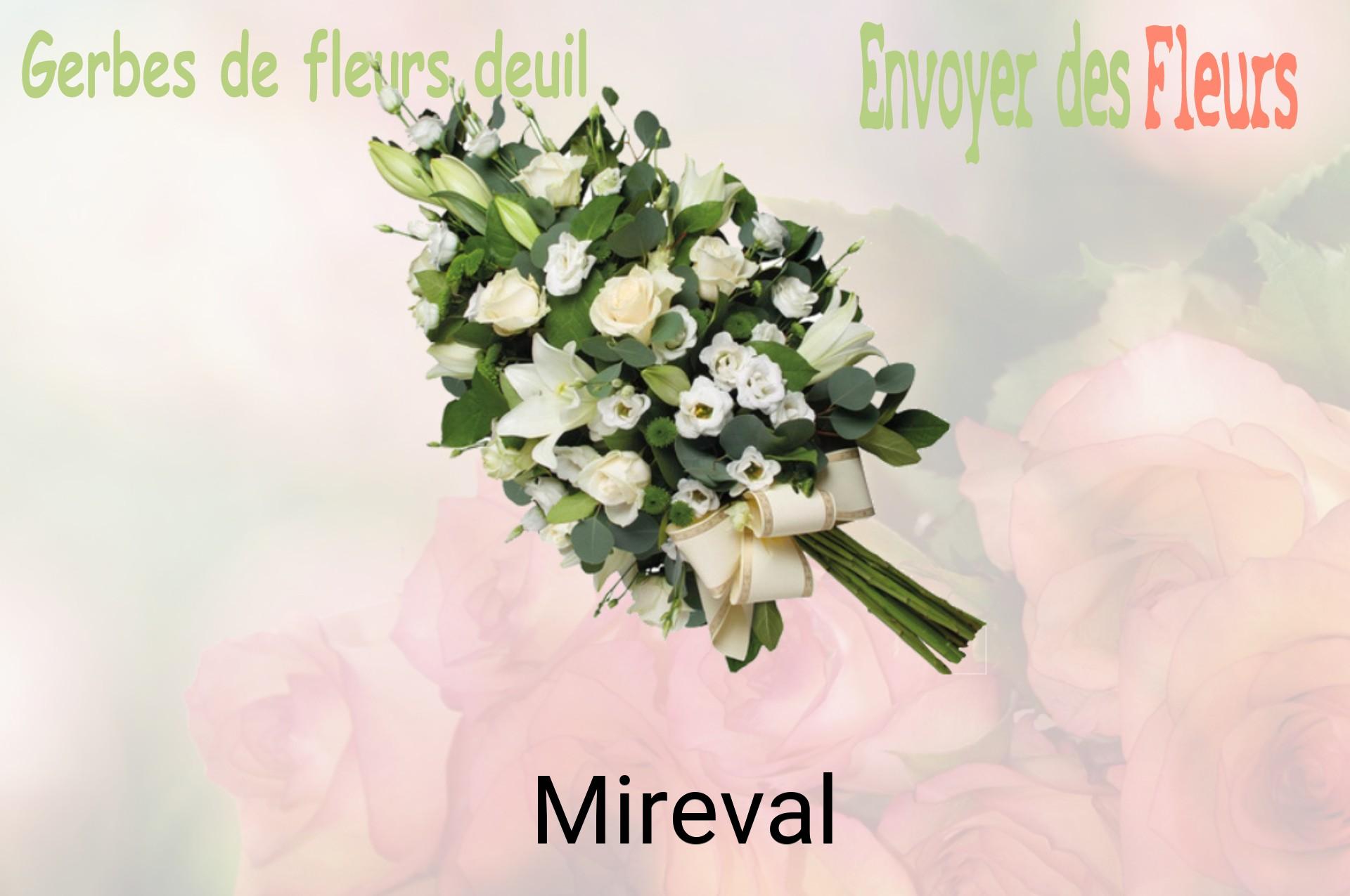 Gerbe de fleurs de deuil livrée à Mireval